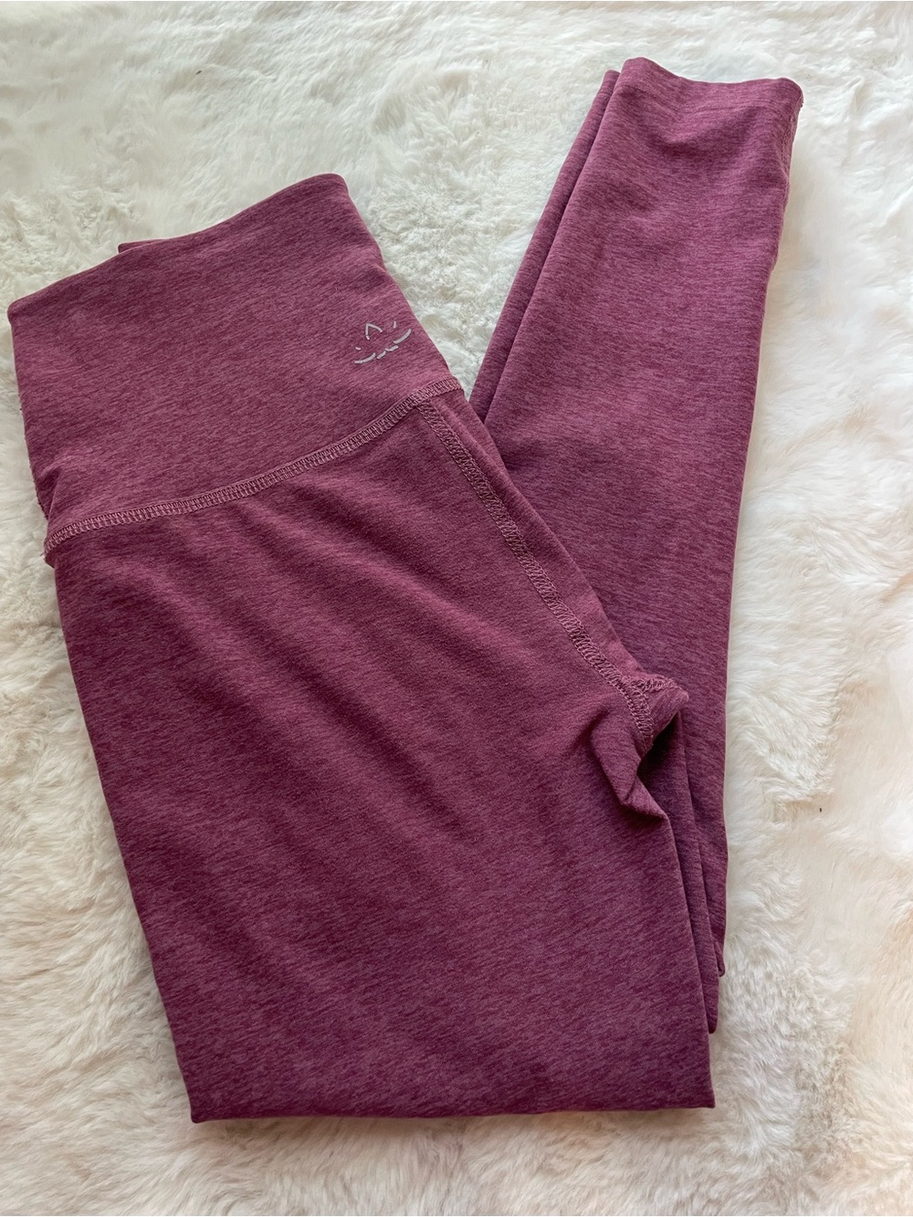 Beyond Yoga Maroon High-Waist Leggings